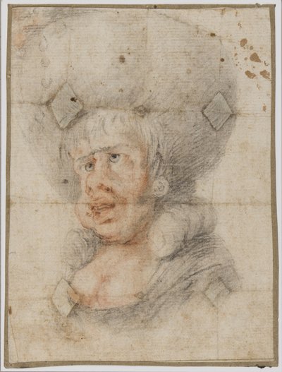 Caricature of a woman, c.1780 by Unbekannt Unbekannt